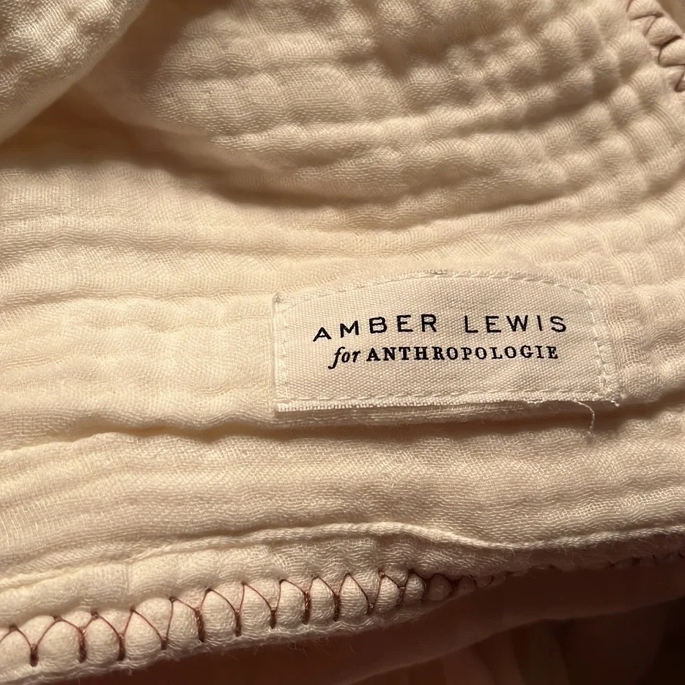 New Anthropologie Amber Lewis Gretchen Gauze Duvet Cover Ivory King